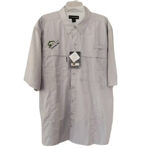 NWT Dri-Duck Men's 2XL Ripstop‎ Vented Gray Fishing Shirt